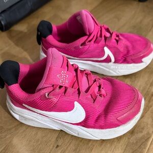 Nike Kids Fuchsia Sneakers with White Accents